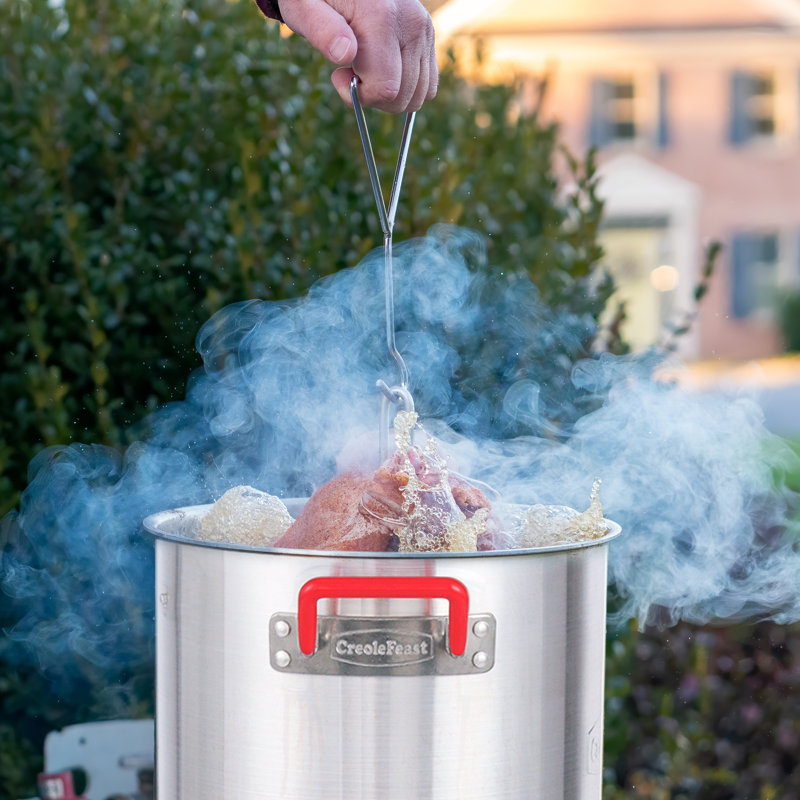 Creole Feast Premium Aluminum 30 Qt. Turkey Fryer And 10 Qt. Fish Fryer
